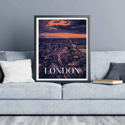 Night Time In London Illustration - SweetPixelCreations