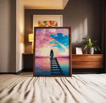 Steps into the Sky Art Print - SweetPixelCreations