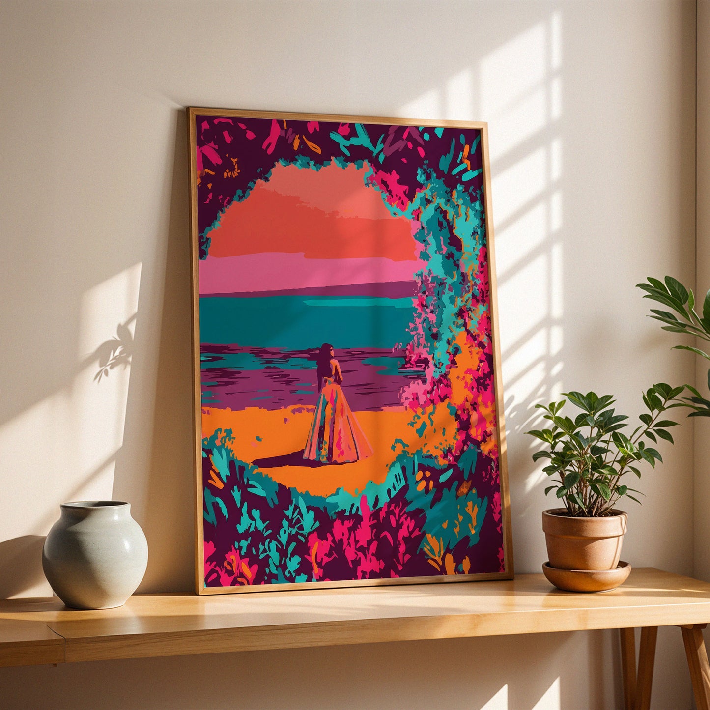 Purple Landscape Print