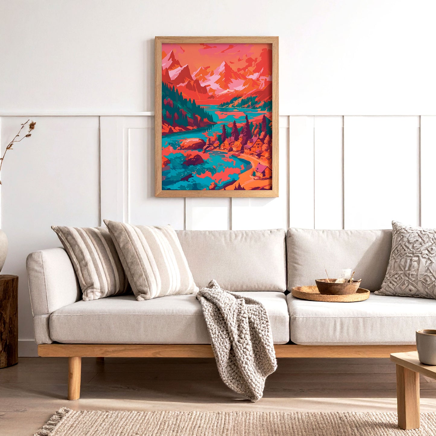 Peaceful Valley Homes Print