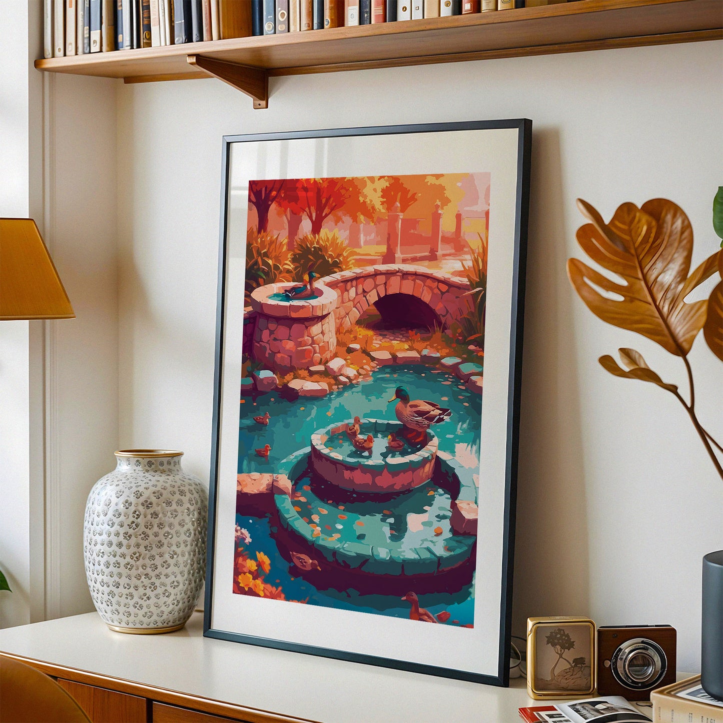 Golden Garden Morning Print