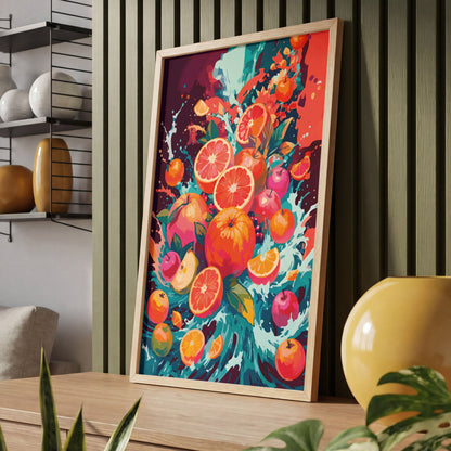 Vibrant Fruit Splash Print