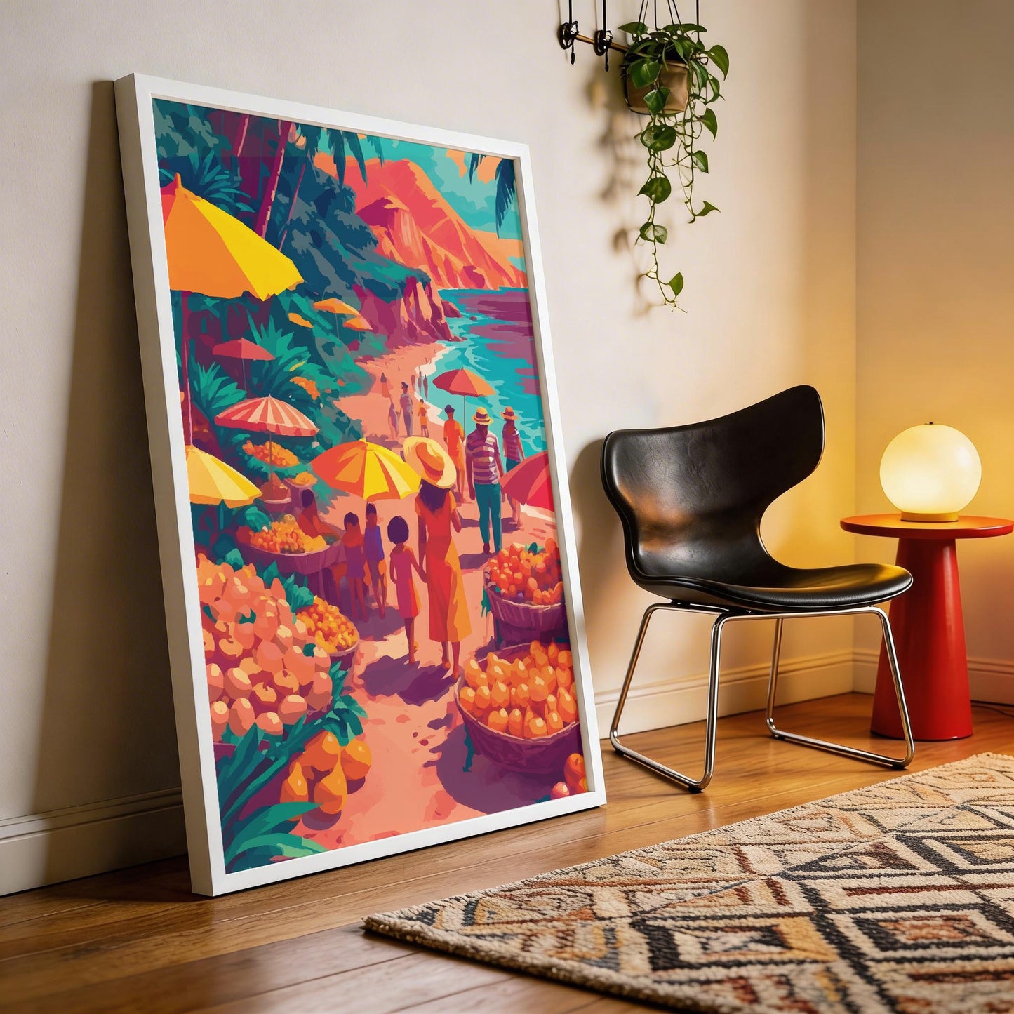 Tropical Beach Market Print