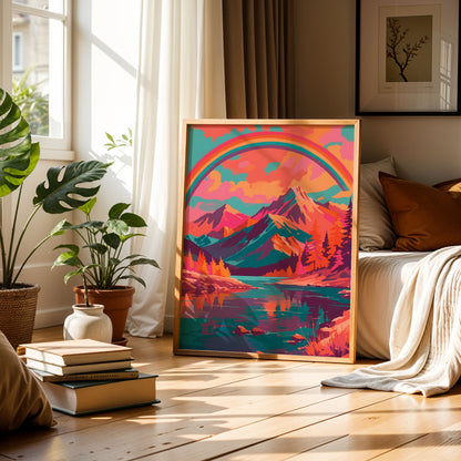 Pastel Peaks Print