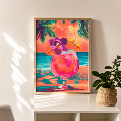 Tropical Cocktail Print