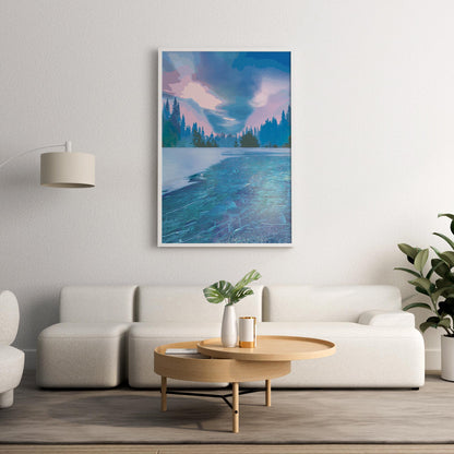 Ice Lake Art Print - SweetPixelCreations