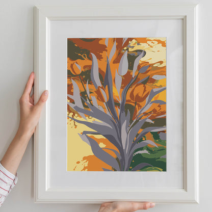 Abstract Botanical Plant Print - Perfect Boho Decor - SweetPixelCreations