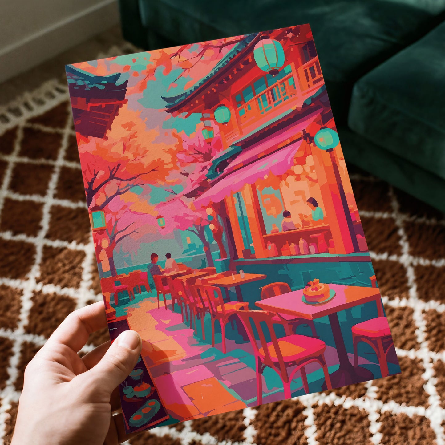 Cherry Blossom Cafe Print
