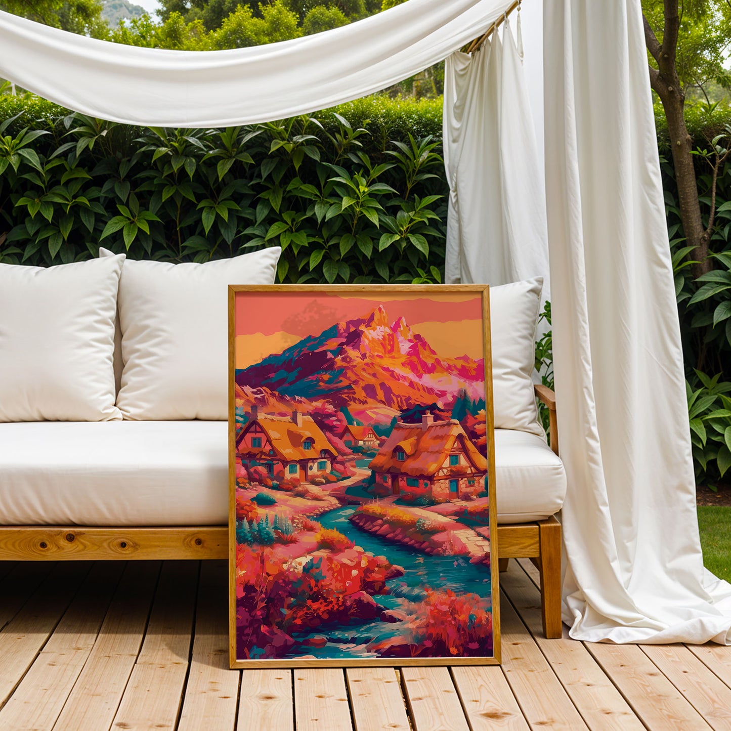 Alpine Cottage Print