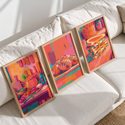 The Comfort Cook - Set of 3 Prints
