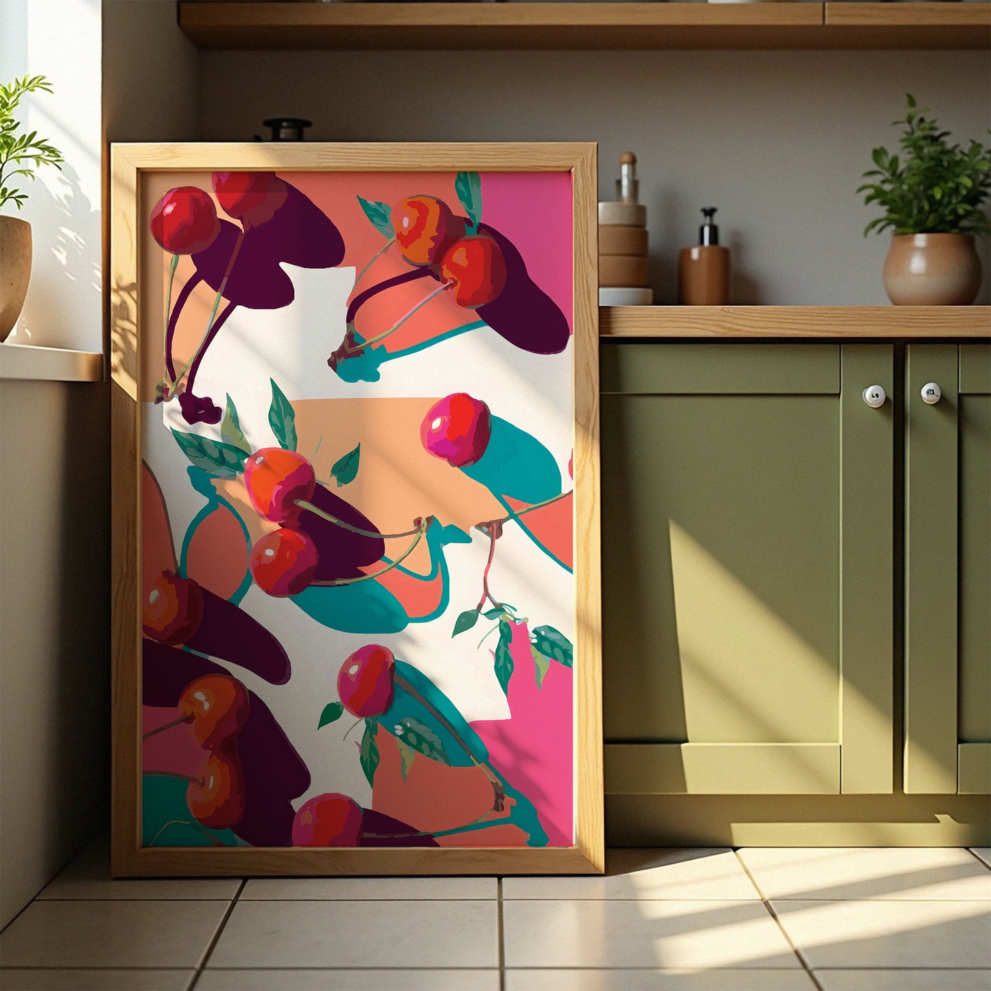 Cherry Pattern Print