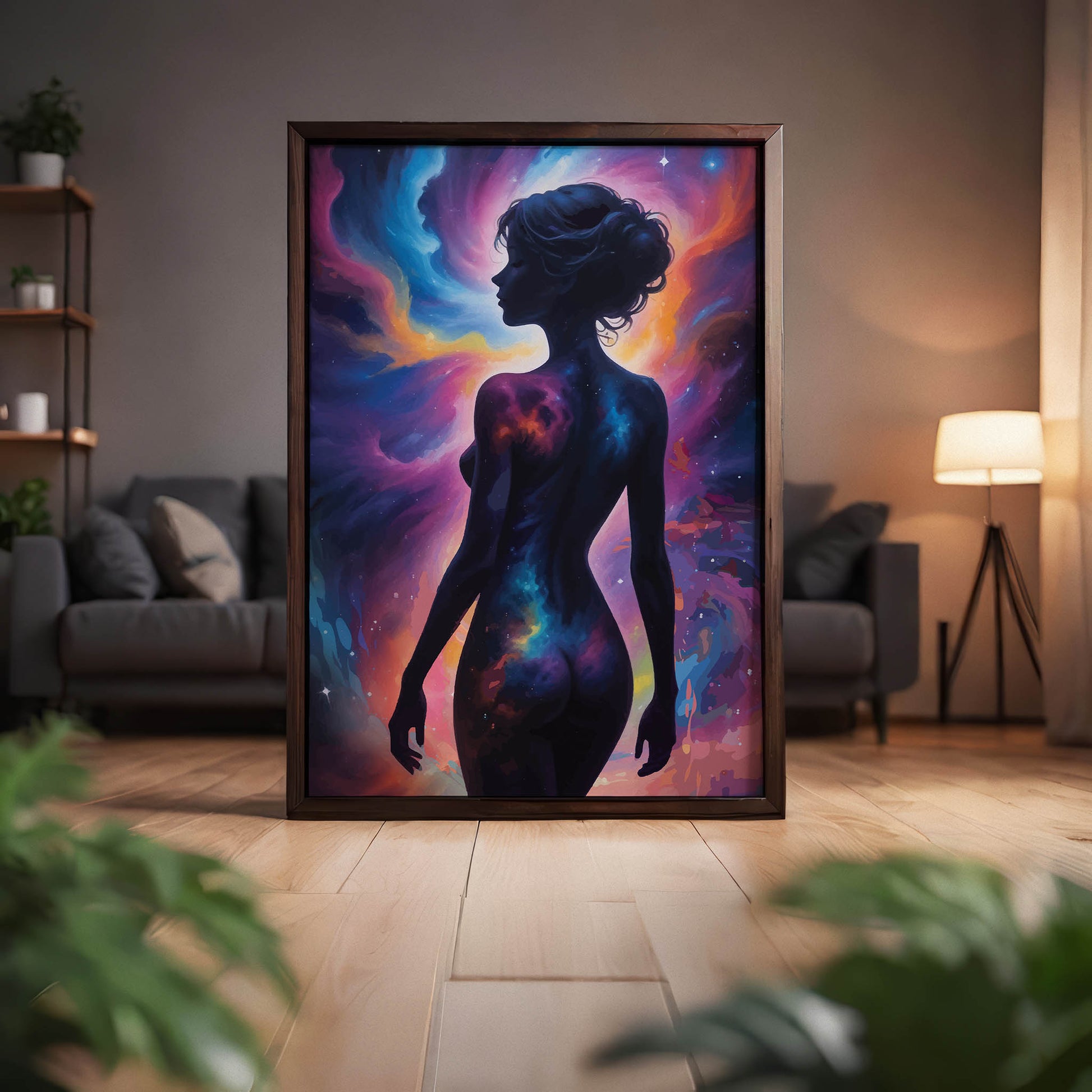 Cosmic Goddess Wall Art Print - SweetPixelCreations