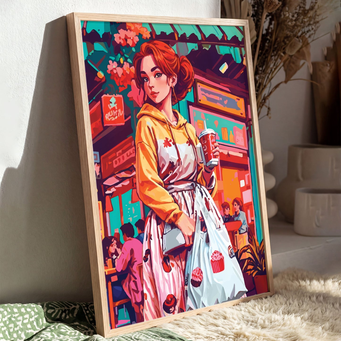 Cafe Girl Charm - Cupcakes & Sweets Print