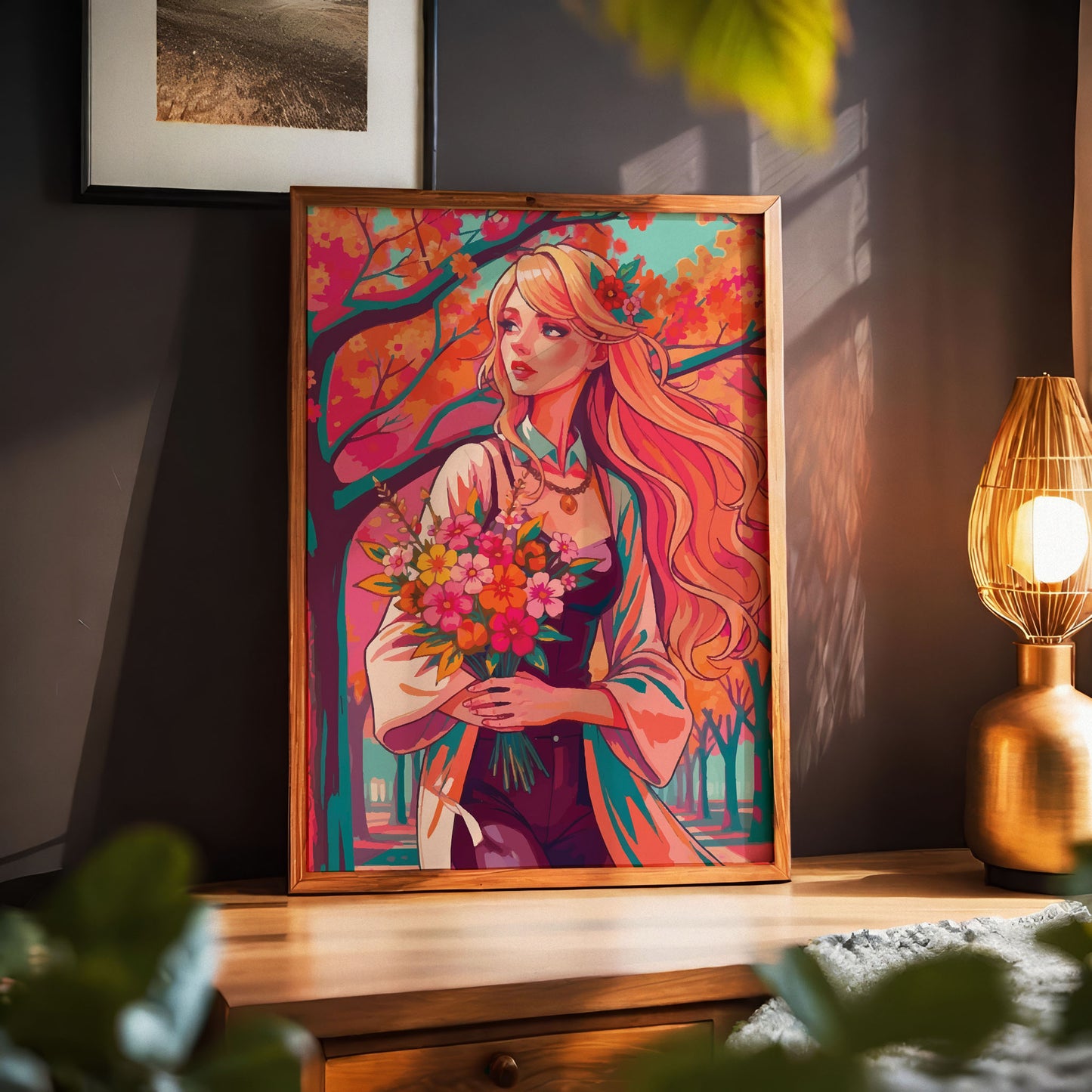Floral Elegance in Bloom Print