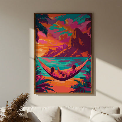 Hammock by the Lake Print