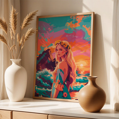 Goddess by the Sea Print