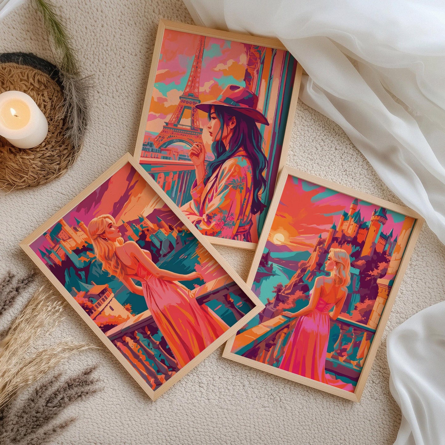 Faraway and Glowing - Set of 3 Prints