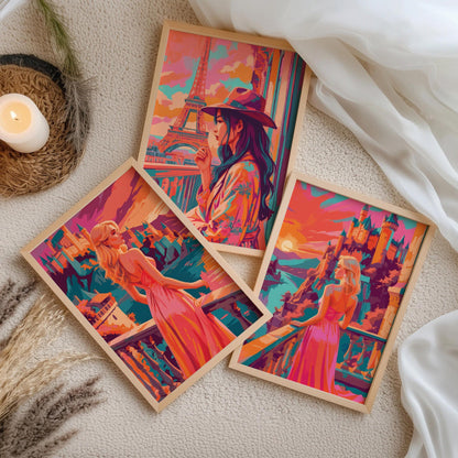 Faraway and Glowing - Set of 3 Prints