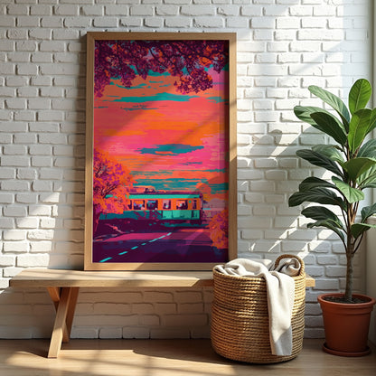 Landscape Train Print