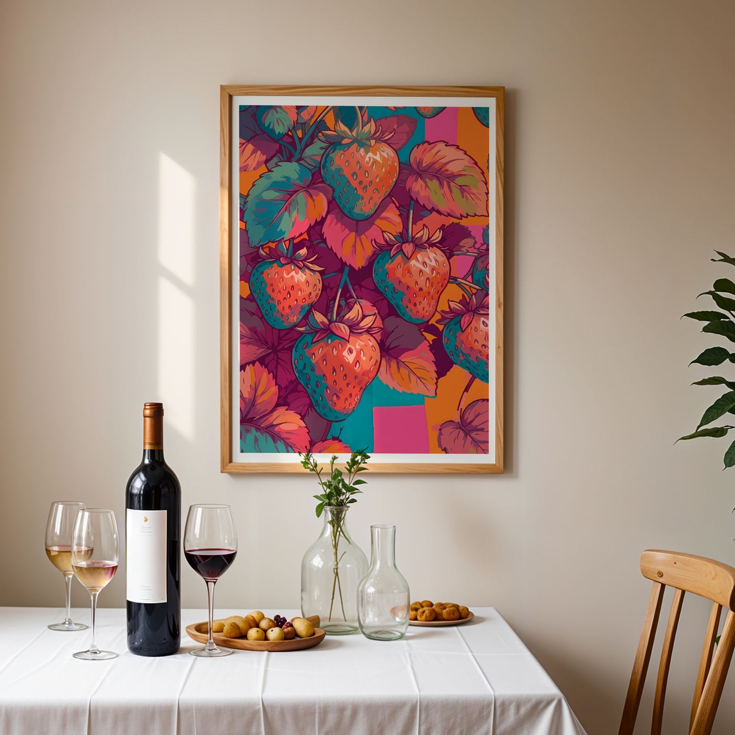 Red Strawberries Print