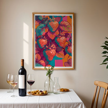 Red Strawberries Print