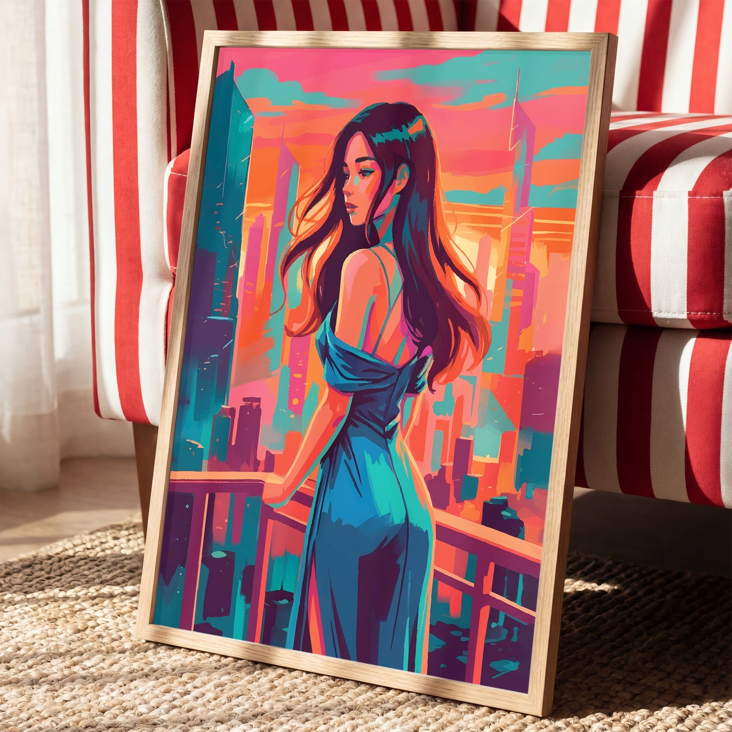 Blue Skyline Print