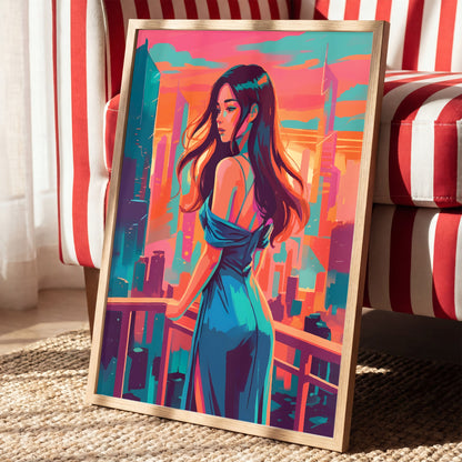 Blue Skyline Print