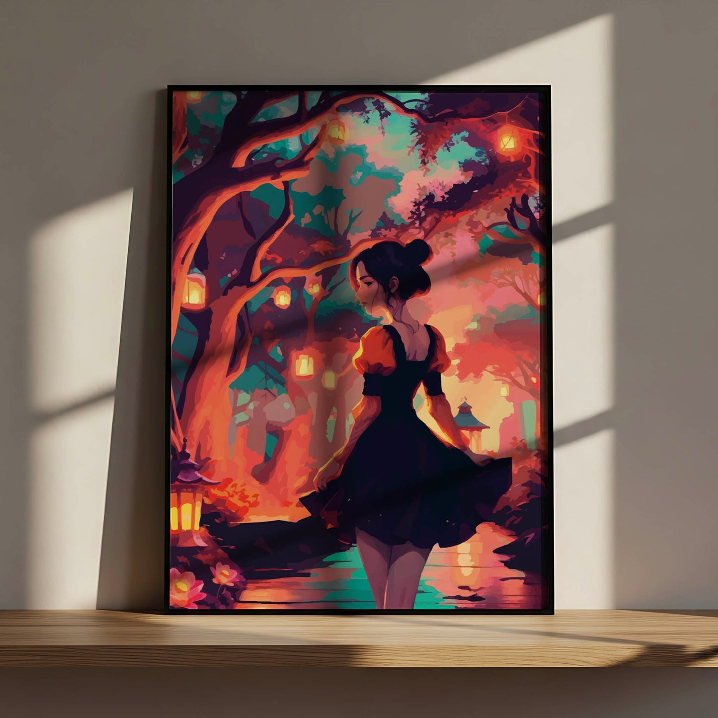 The Lantern Path Print