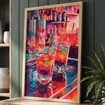 Cheers to the Night Print