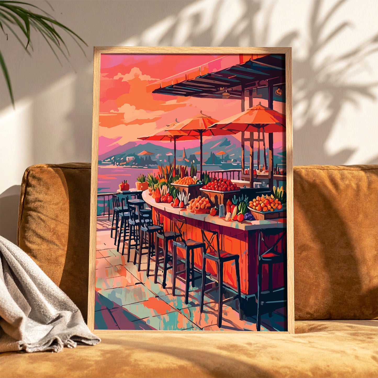 Mediterranean Market Cafe Print