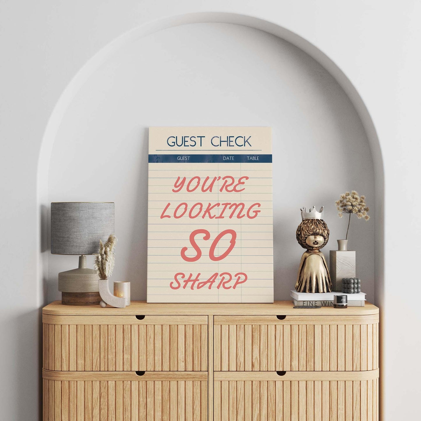 You're Looking So Sharp Guest Check Print - SweetPixelCreations