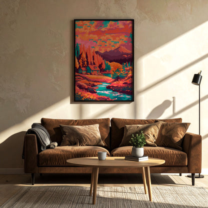 Cabin in the Mountains Print