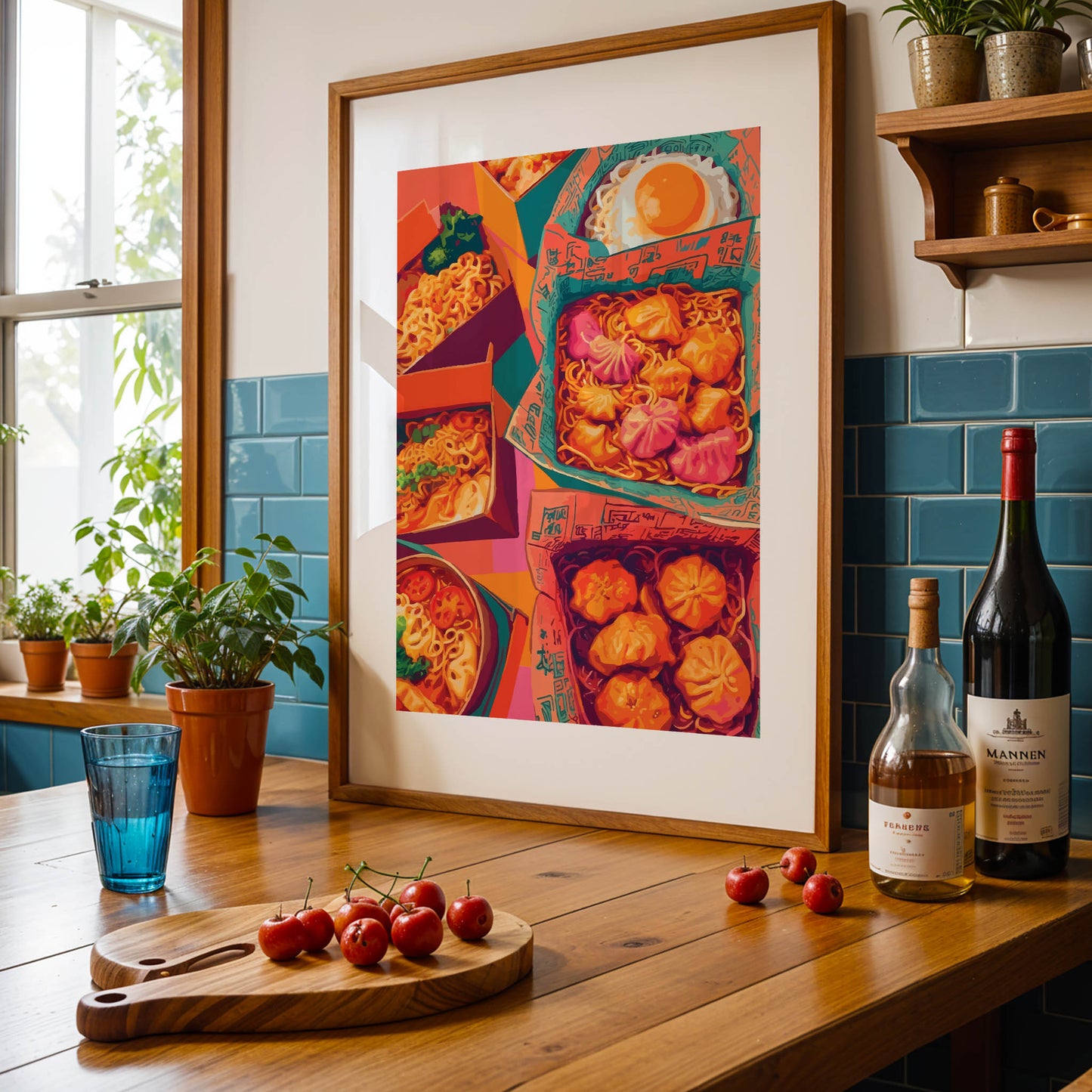 Ramen & Dumplings Food Delight Print