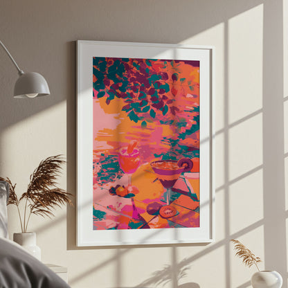 Cocktails By The Pool Print