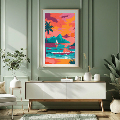 Sail into Paradise Print