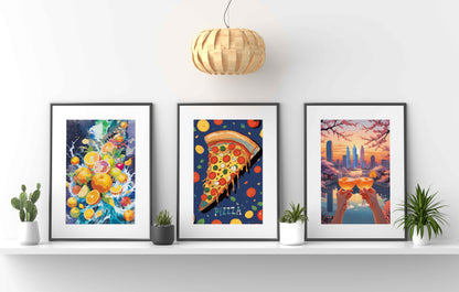 Food & Cityscape Art Print Bundle - SweetPixelCreations