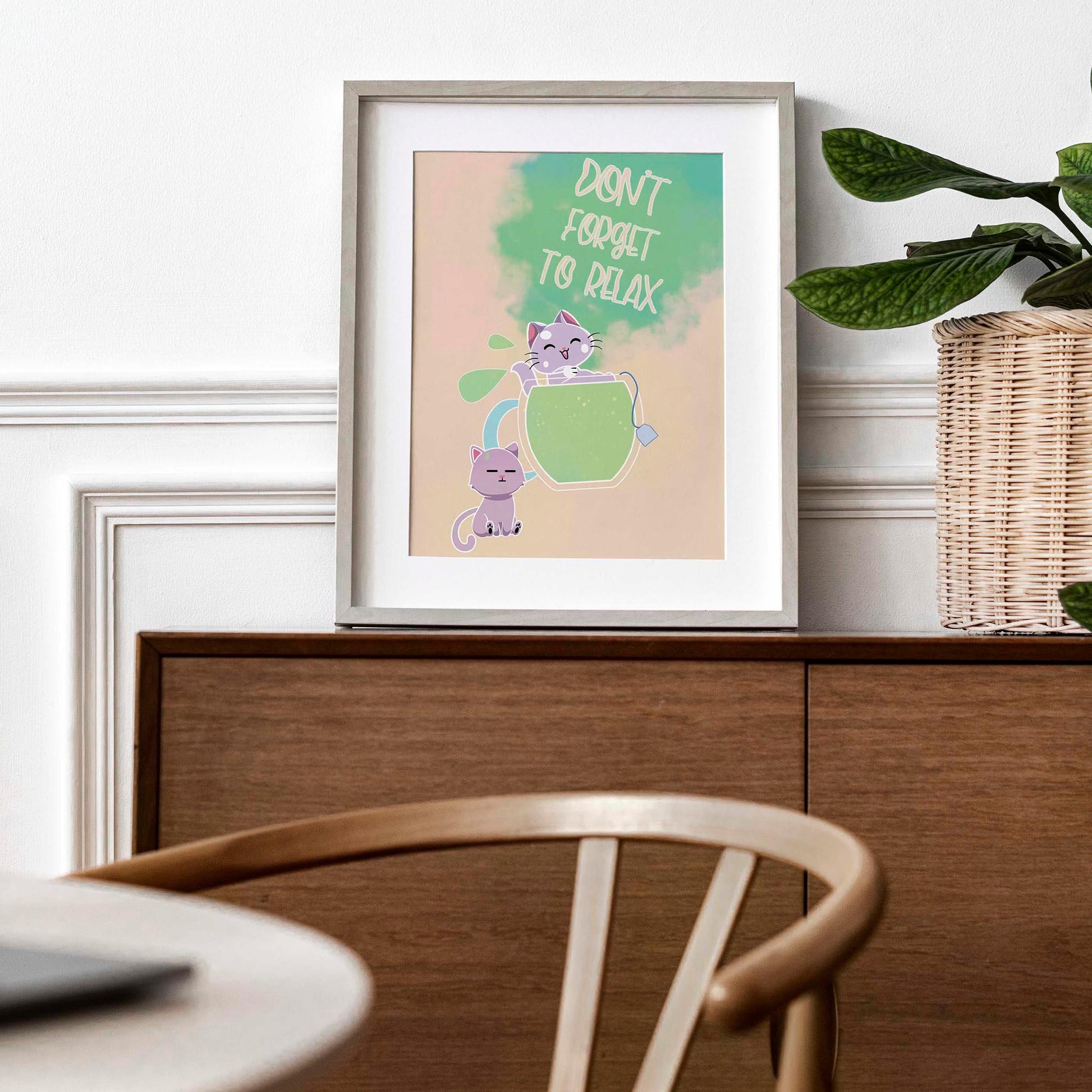 Funny Cats Digital Art Print - SweetPixelCreations