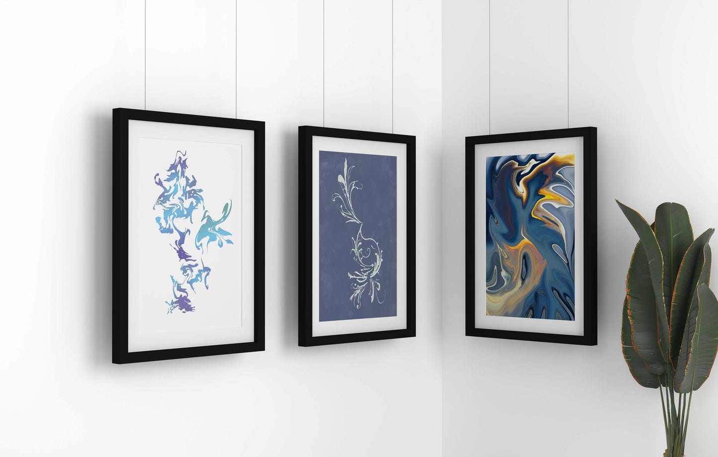 Abstract 3 Piece Wall Art Collection - SweetPixelCreations