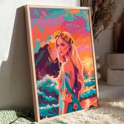Goddess by the Sea Print