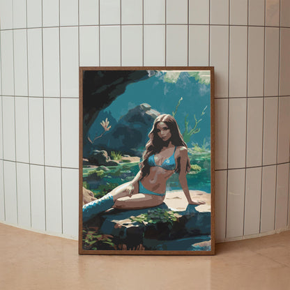Beautiful Mermaid Print - SweetPixelCreations
