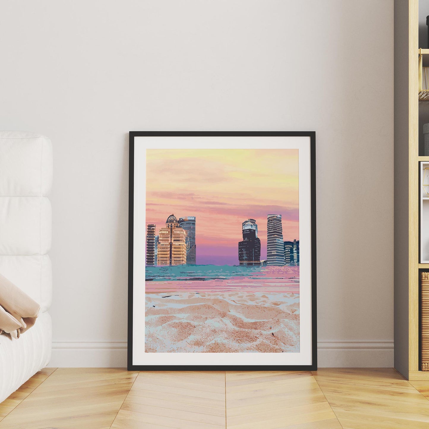 Cityscape Beach Wall Art - SweetPixelCreations