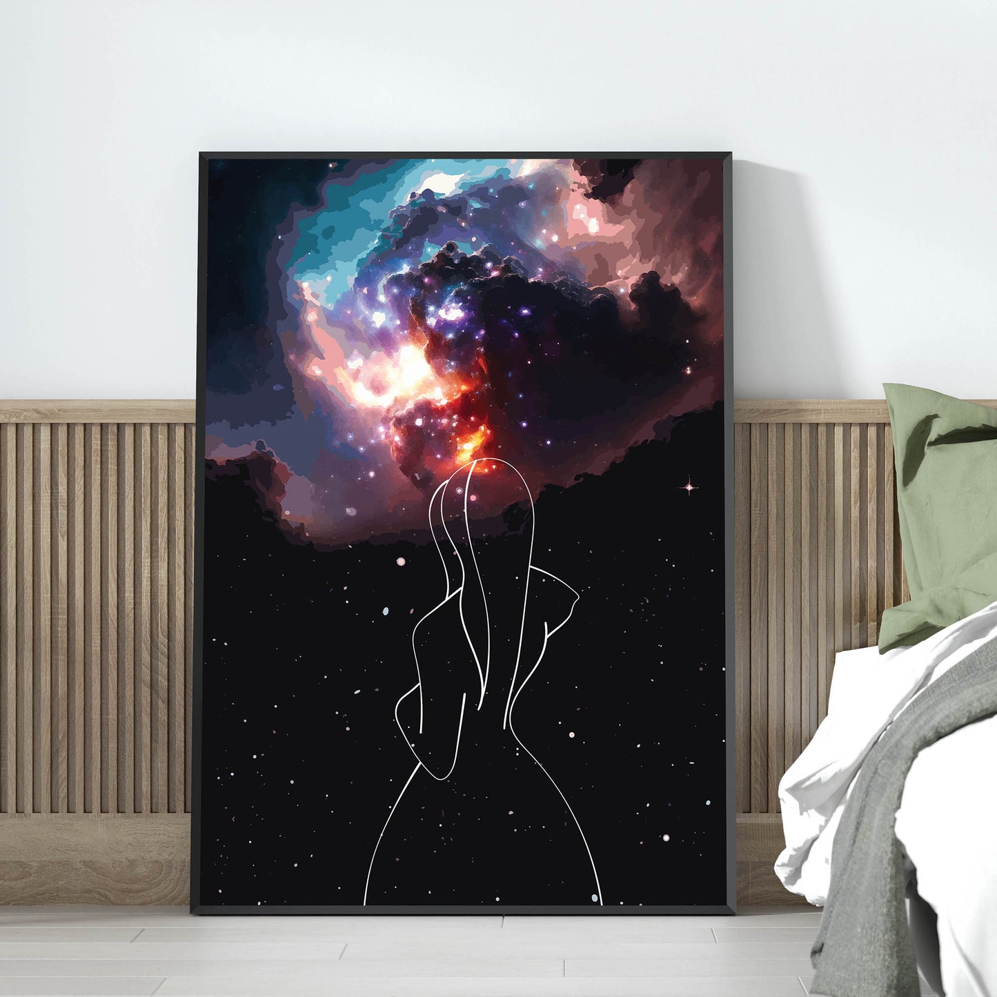 Cosmic Girl - Minimalist Wall Art Limited Edition - SweetPixelCreations