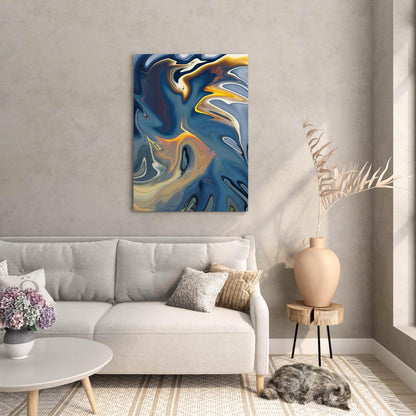 Blue Abstract Wall Art - SweetPixelCreations