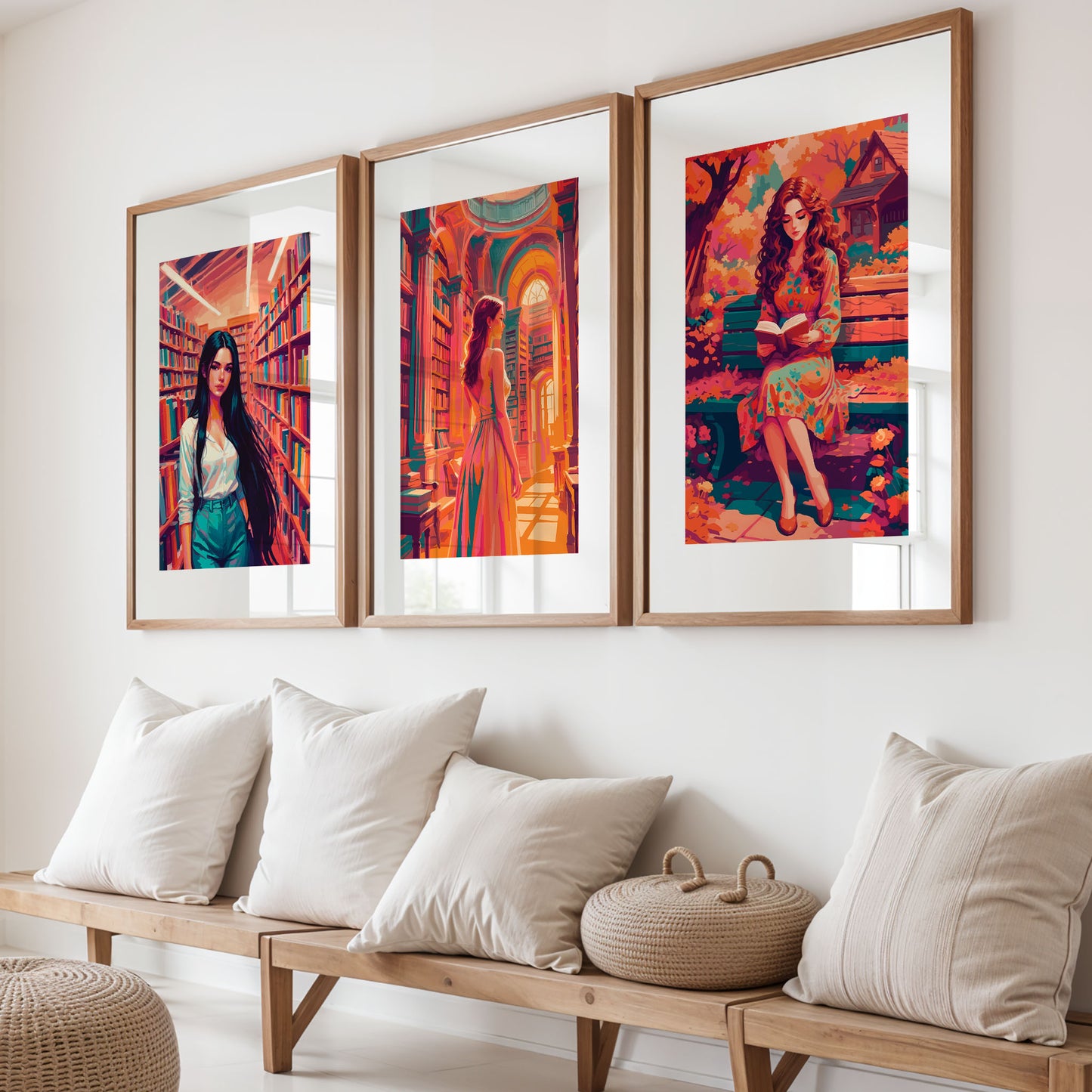 The Book Girl Bundle - Set of 3 Prints