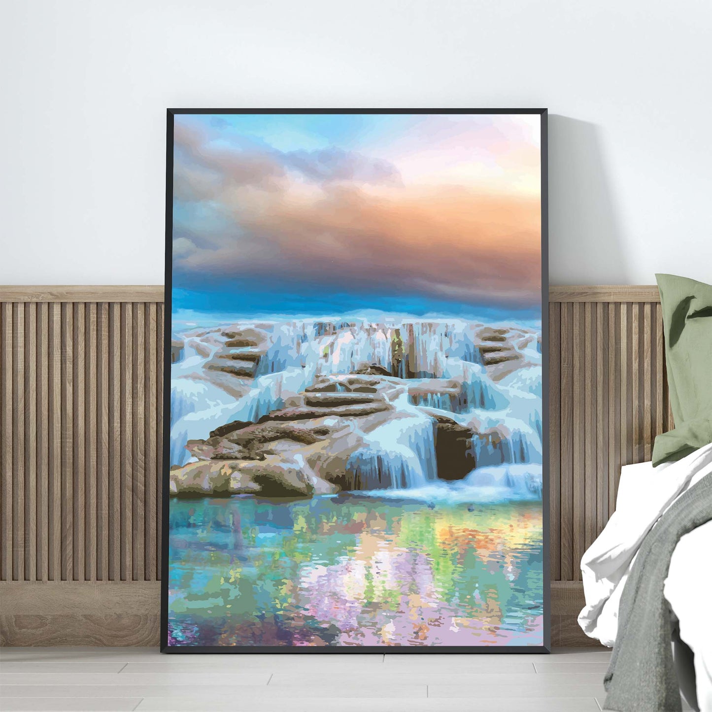 Waterfall Nature Art Print - SweetPixelCreations