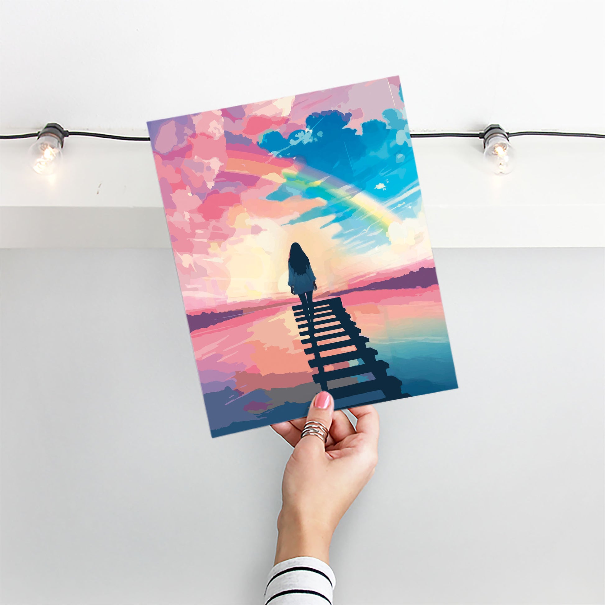 Steps into the Sky Art Print - SweetPixelCreations