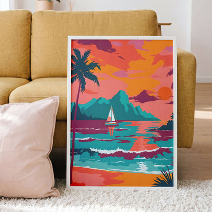 Sail into Paradise Print