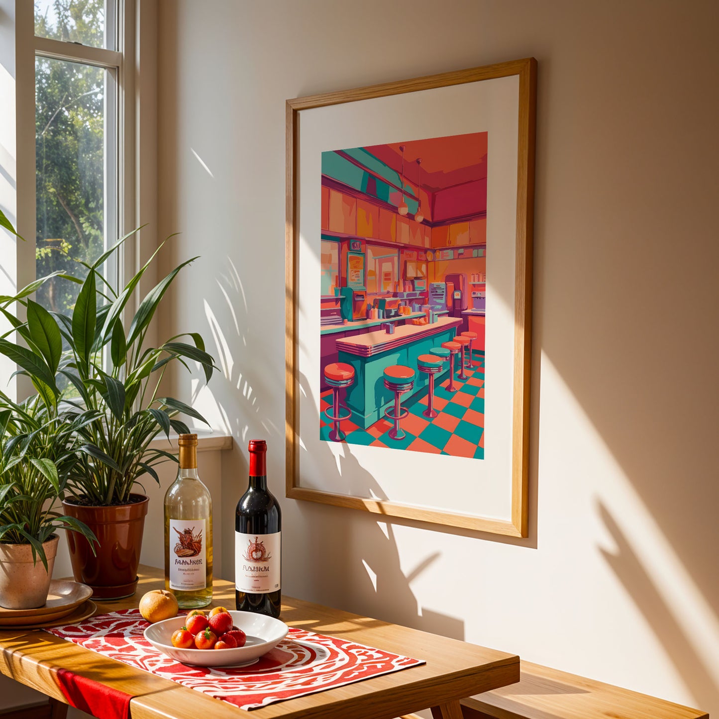 Classic Americana Cafe Print