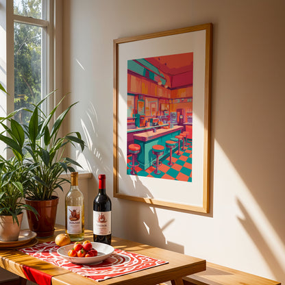 Classic Americana Cafe Print