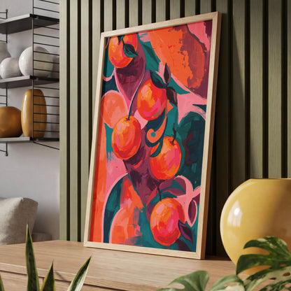 Tangerine Textures Print